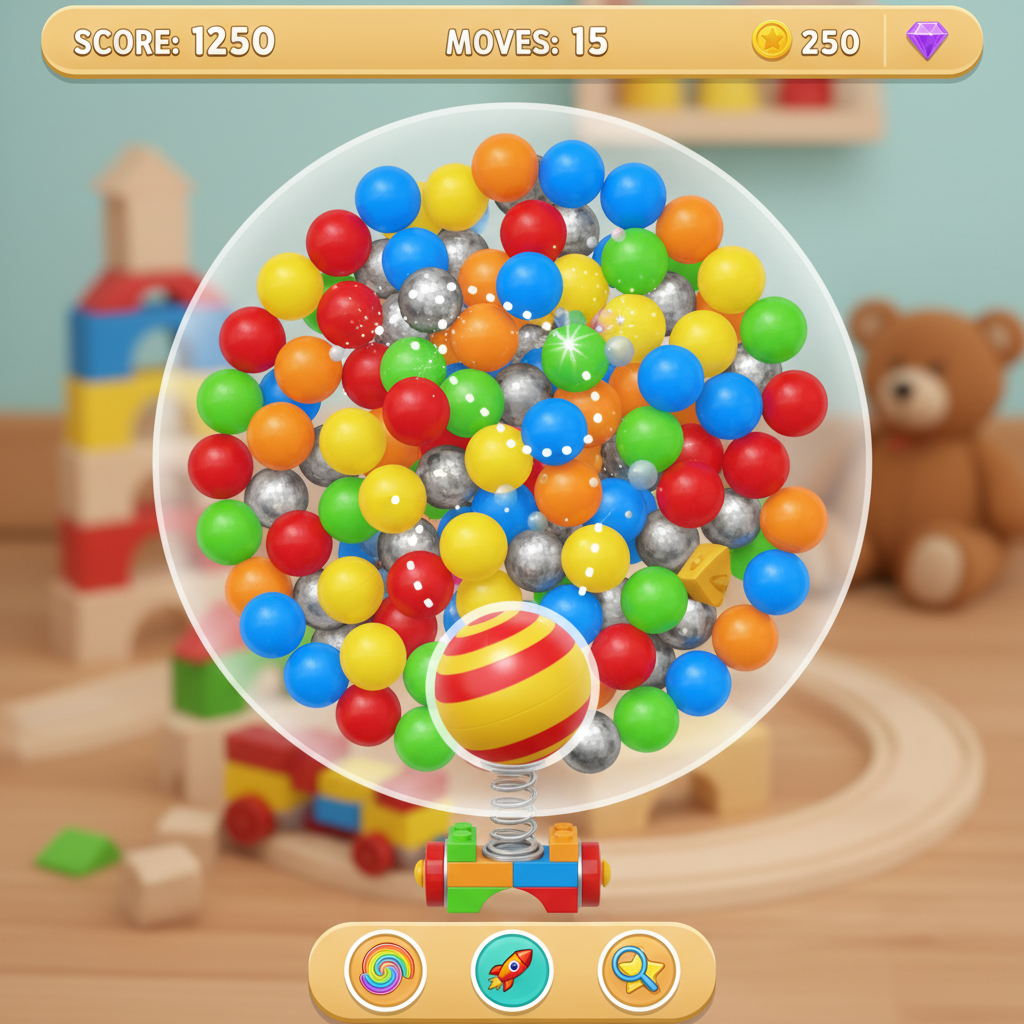 Bubble Shooter Physics Puzzle hero mockup
