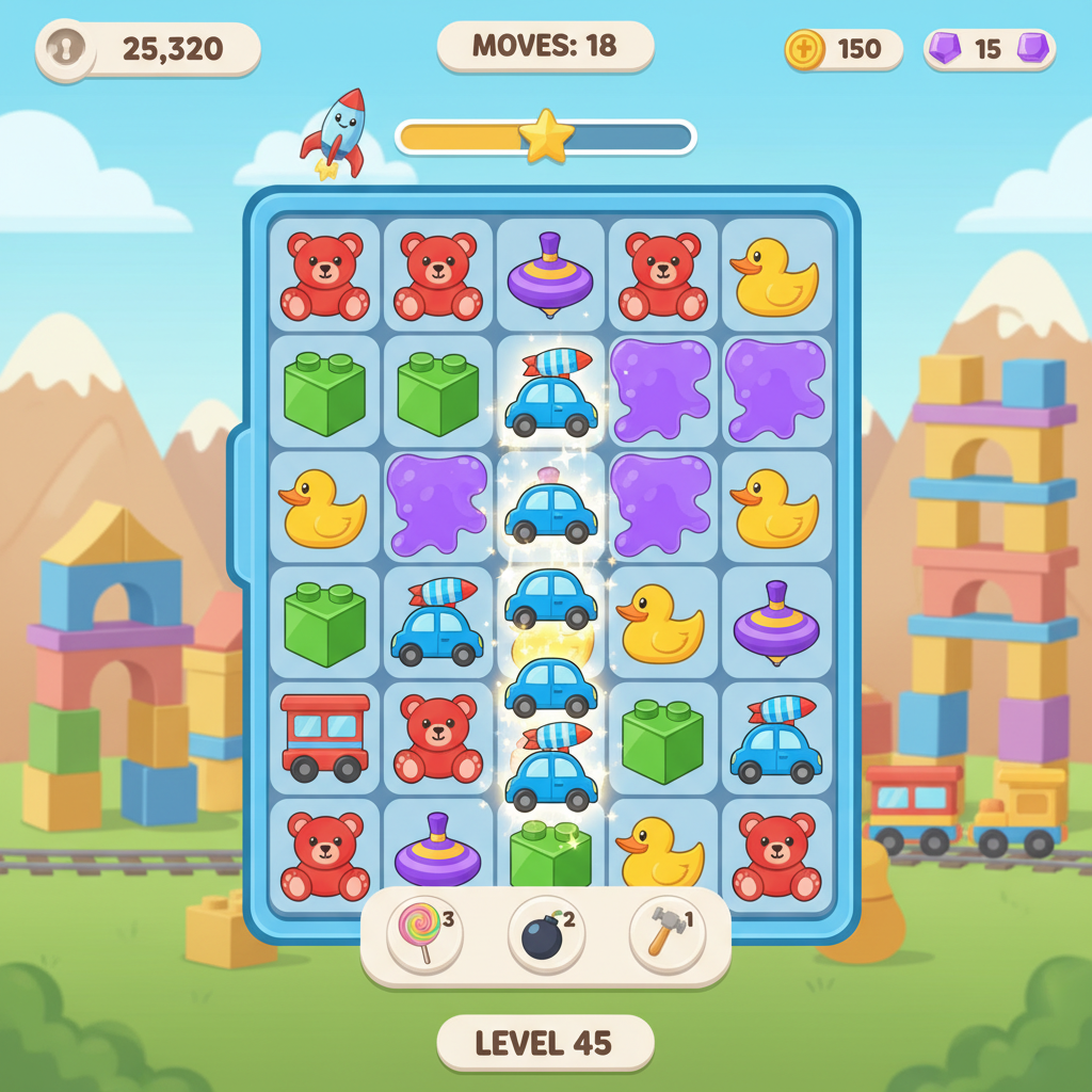 Candy Crush Saga hero mockup