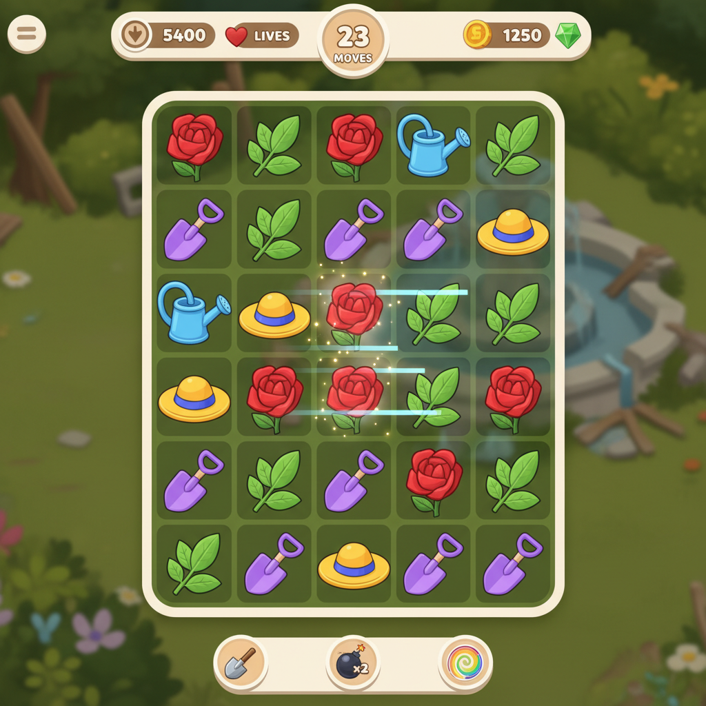 Gardenscapes hero mockup
