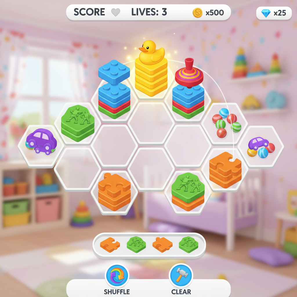 Hexa Sort hero mockup