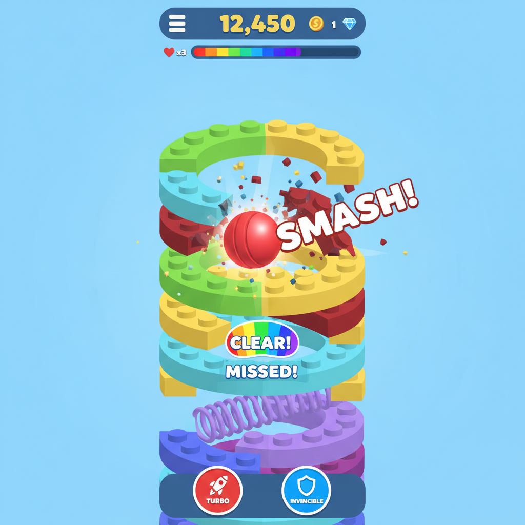 Stack Ball hero mockup