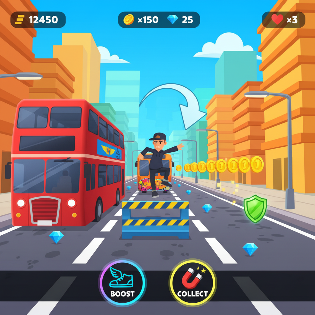 Subway Surfers hero mockup